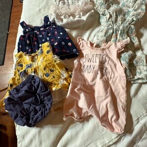 Magenta Kids One Pieces - Pink and Yellow Collection